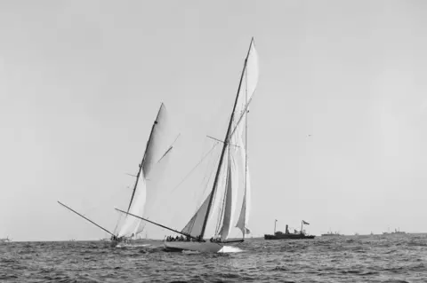 Getty Images Shamrock I during Americas Cup