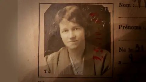Helen Waddell's student card