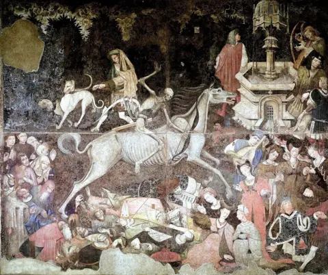Getty Images The Triumph of Death (about 1446) by unknown artist, is at the Palazzo Abatellis in Palermo