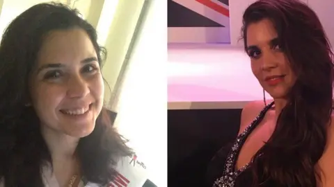 Elle Seline Elle Seline with no make-up, left, and in last year's pageant, right,