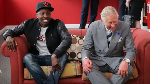 Chris Jackson Jamal Edwards with Prince Charles in 2013