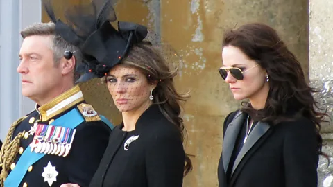 theatrepix/Alamy Stock Photo The British monarchy is also the inspiration for populist pap like The Royals, which stars Liz Hurley as a fictional Queen Helena (Credit: theatrepix/Alamy Stock Photo)