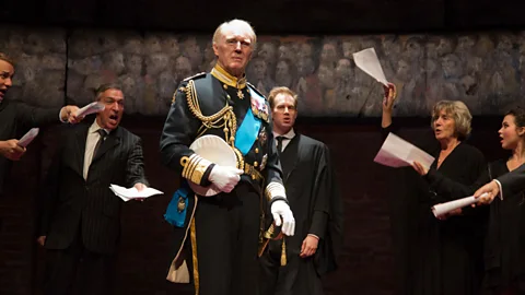 theatrepix/Alamy Stock Photo King Charles III is a future history play that imagines the ascension to the throne of Prince Charles, played by Tim Pigott-Smith (Credit: theatrepix/Alamy Stock Photo)