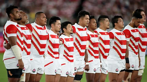 Koji Aoki/AFLO SPORT/Alamy Live News At the 2019 Rugby World Cup in Tokyo, Japan's national team made history by reaching the quarter-finals (credit: Koji Aoki/AFLO SPORT/Alamy Live News)