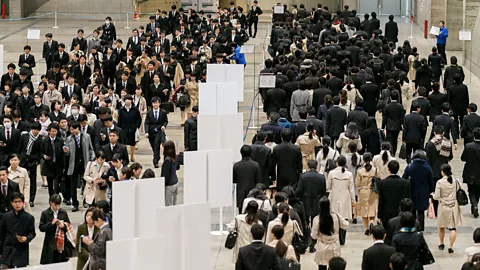 Alamy In March every year, Japanese students attend career seminars and submit job applications as part of shūshoku katsudō (credit: Alamy)