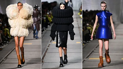 Getty Images There was a mixed reaction to Seán McGirr's recent debut collection at Alexander McQueen (Credit: Getty Images)