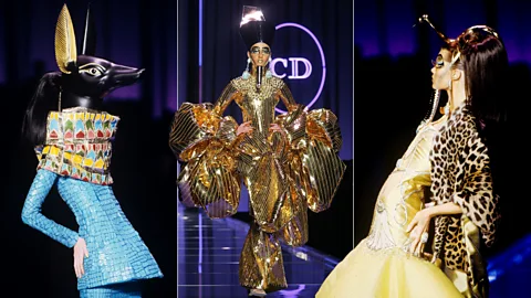 Getty Images/ Alamy Galliano's creations for Christian Dior 2004 couture collection were inspired by ancient Egypt (Credit: Getty Images/ Alamy)
