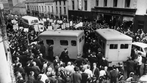 Tony McGrath © Guardian Newspaper Civil Rights demonstrators