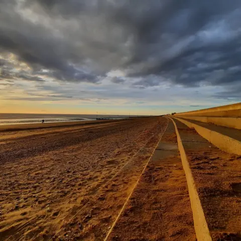 Kirsty Mclaughlin Hunstanton's South Beach in Norfolk as the sun sets