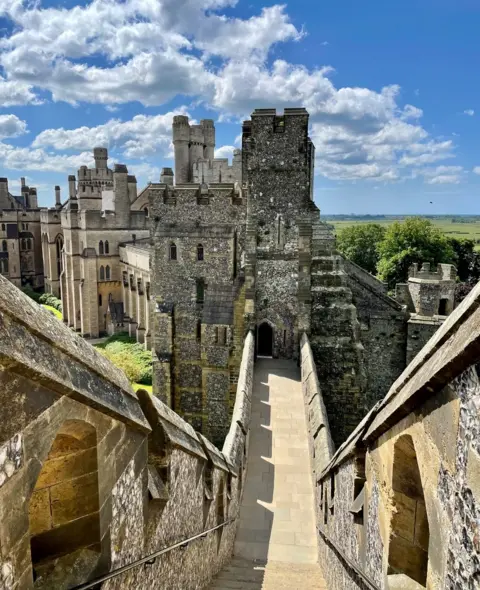 Rhys Williams On top of Arundel Castle in West Sussex