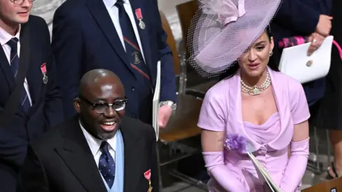 Reuters Edward Enninful and Kate Perry at the Coronation