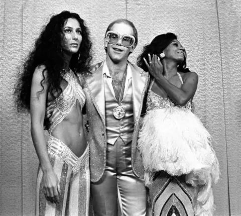Mark Sullivan/Contour/Getty Cher, Elton John and Diana Ross