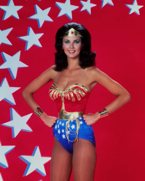Getty Images Lynda Carter starred as Wonder Woman in the 1970s US TV series (Credit: Getty Images)