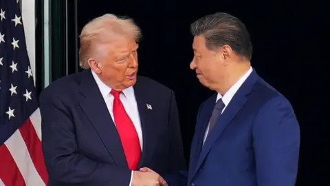 Getty Images Image shows Trump and Xi